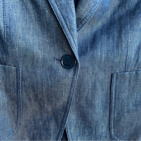 Talbots Linen Single Breasted Blazer - Women's Size 6 - Picture 4 of 6